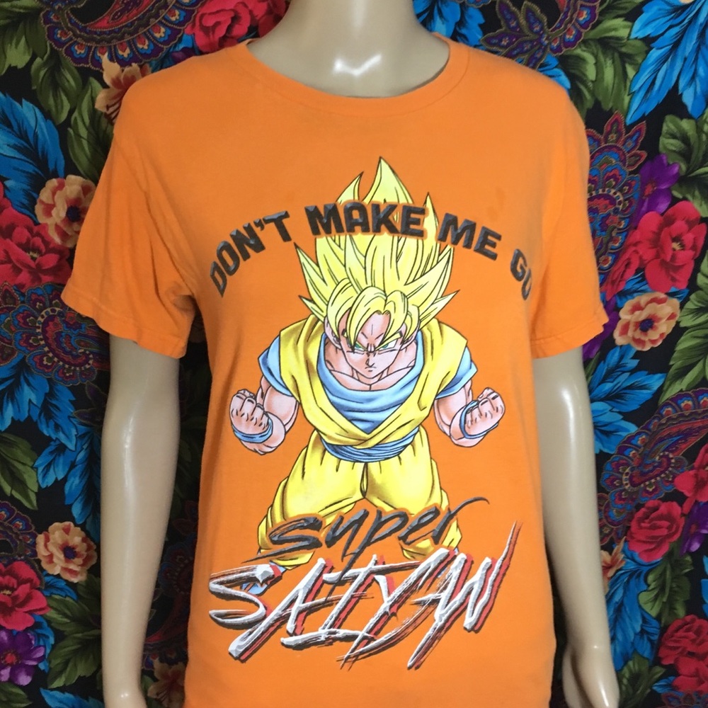 MENS DRAGONBALL Z SHIRT GOKU SMALL ANIME MANGA TOP